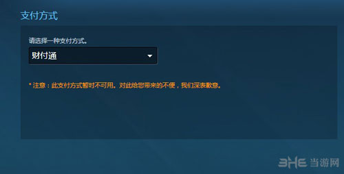 Steam支付页面截图2
