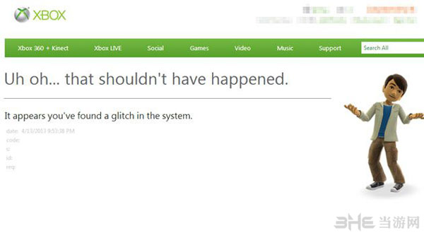 微软Xbox LIVE网站瘫痪
