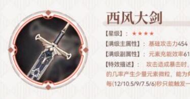 原神3.6四星武器强度对比