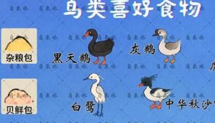 桃源深处有人家鸟类食物喜好一览