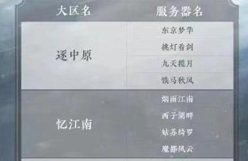 逆水寒手游新手区服选择建议